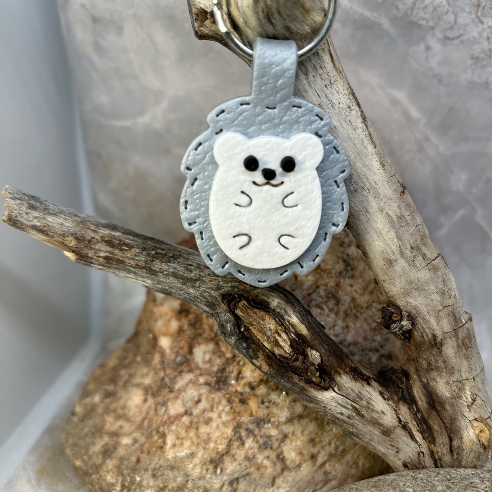 Hedgehog Keychain